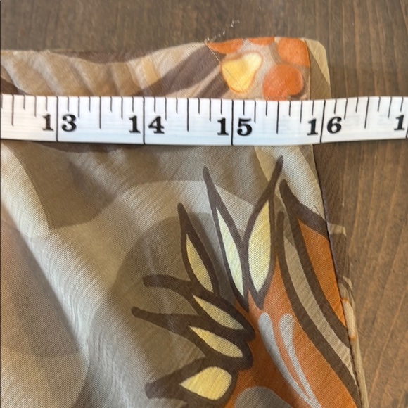 Reitmans Brown Tan Midi Skirt Fit and Flare Asymmetrical. - Picture 5 of 6
